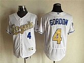 Kansas City Royals #4 Alex Gordon World Series Champions Patch White-Gold 2016 Flexbase Collection Stitched Jersey,baseball caps,new era cap wholesale,wholesale hats
